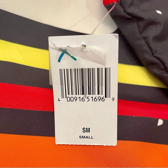 New Disney Parks Star Wars Windbreaker Jacket Size Small Striped Logo Red Blue - Picture 10 of 11